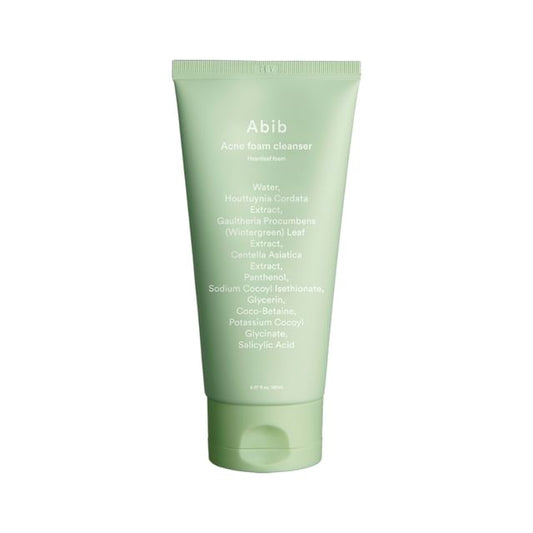 Abib - Acne Foam Cleanser Heartleaf Foam - K-Beauty Vibe