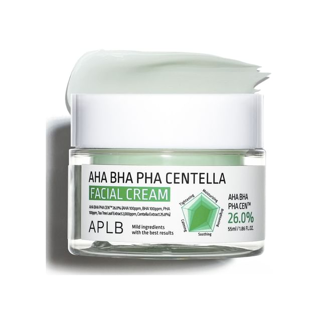 APLB - AHA BHA PHA Centella Facial Cream - K-Beauty Vibe