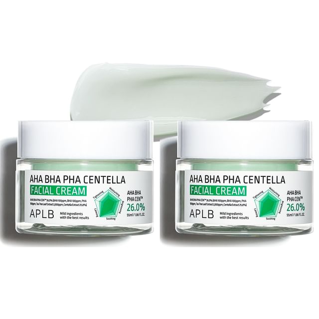 APLB - AHA BHA PHA Centella Facial Cream Set - K-Beauty Vibe