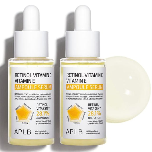 APLB - Retinol Vitamin C Vitamin E Ampoule Serum Set - K-Beauty Vibe