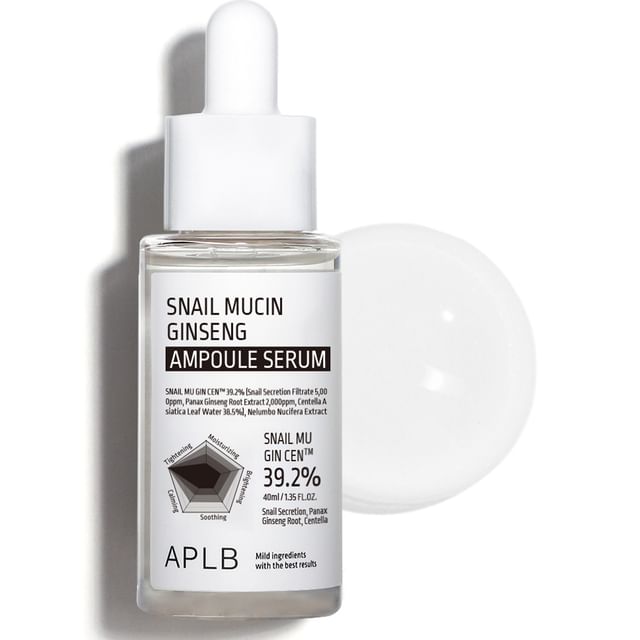 APLB - Snail Mucin Ginseng Ampoule Serum - K-Beauty Vibe