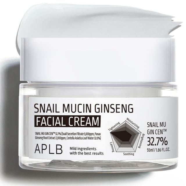 APLB - Snail Mucin Ginseng Facial Cream - K-Beauty Vibe