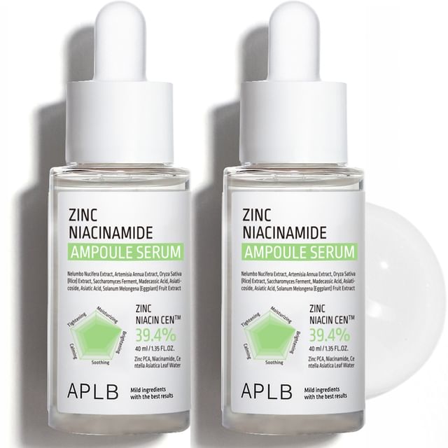 APLB - Zinc Niacinamide Ampoule Serum Set - K-Beauty Vibe