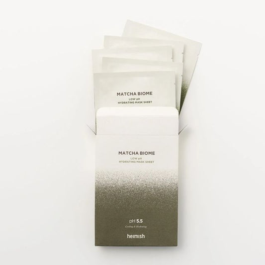 heimish - Matcha Biome Low pH Hydrating Mask Sheet Set - K-Beauty Vibe