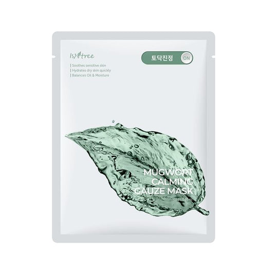 Isntree - Mugwort Calming Gauze Mask Set - K-Beauty Vibe