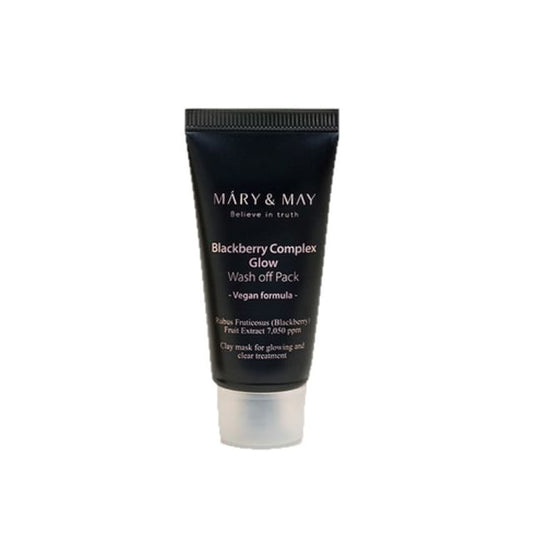 Mary&May - Blackberry Complex Glow Wash Off Pack Mini - K-Beauty Vibe