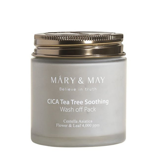 Mary&May - Cica Tea Tree Soothing Wash Off Mask Pack - K-Beauty Vibe