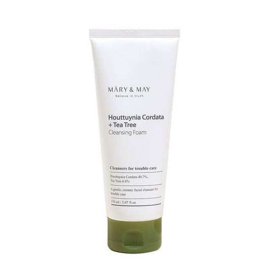 Mary&May - Houttuynia Cordata + Tea Tree Cleansing Foam - K-Beauty Vibe