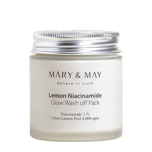 Mary&May - Lemon Niacinamide Glow Wash Off Mask Pack - K-Beauty Vibe