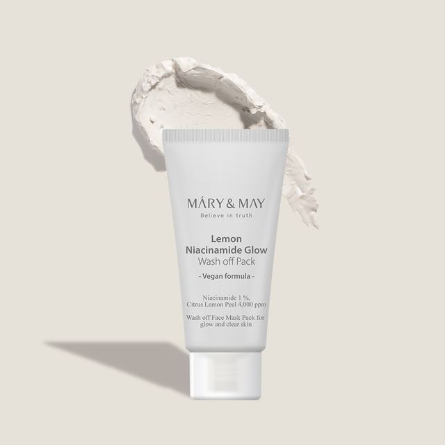 Mary&May - Lemon Niacinamide Glow Wash Off Mask Pack Mini - K-Beauty Vibe