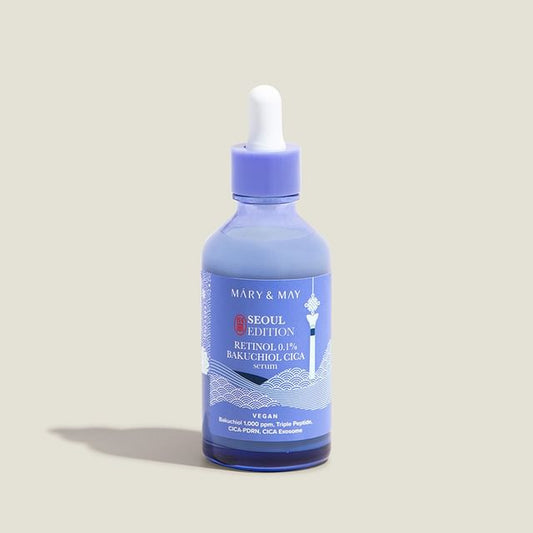 Mary&May - Retinol 0.1% Bakuchiol Cica Serum Seoul Edition - K-Beauty Vibe