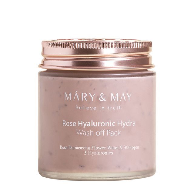 Mary&May - Rose Hyaluronic Hydra Wash Off Mask Pack - K-Beauty Vibe