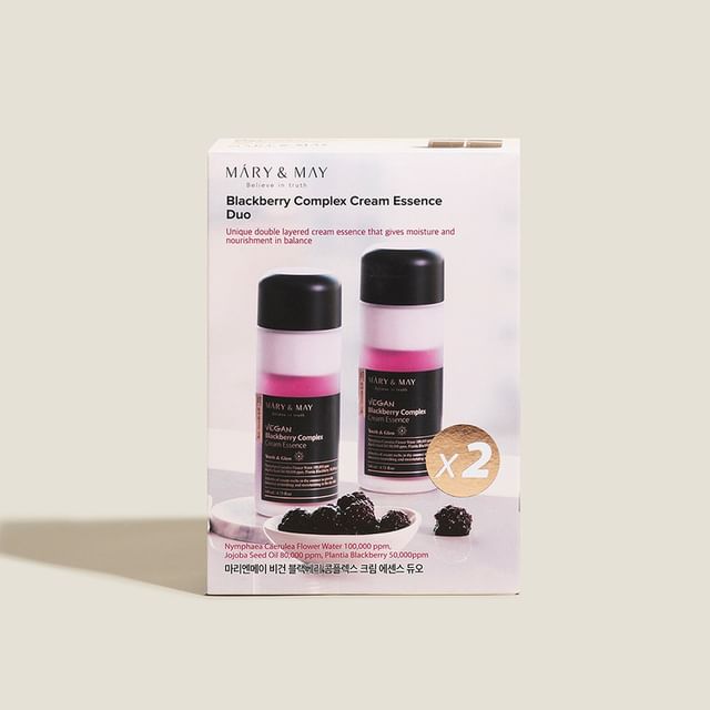 Mary&May - Vegan Blackberry Complex Cream Essence Duo Set - K-Beauty Vibe