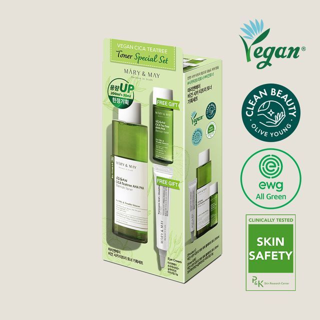 Mary&May - Vegan Cica Tea Tree Toner Special Set - K-Beauty Vibe