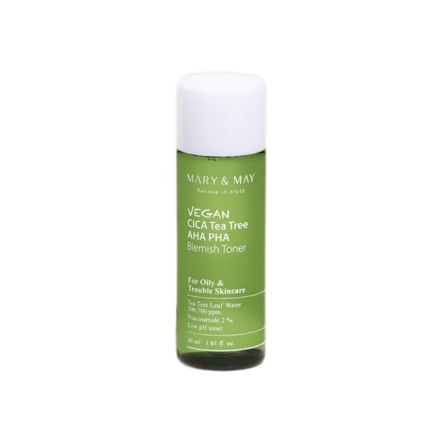 Mary&May - Vegan Cica Teatree AHA PHA Blemish Toner Mini - K-Beauty Vibe