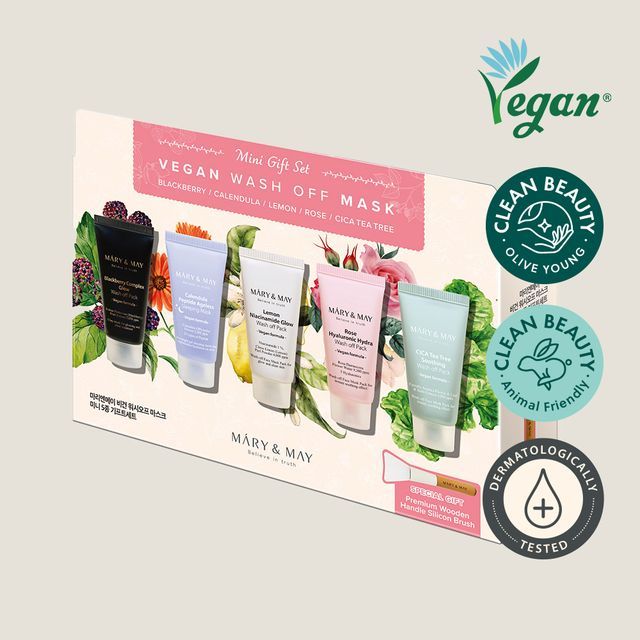 Mary&May - Vegan Wash Off Mask Mini Gift Set - K-Beauty Vibe