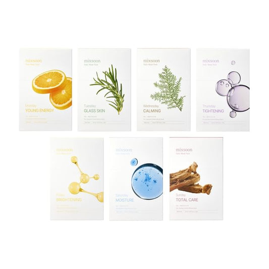 mixsoon - Daily Mask Pack 10 Sheets Set - 7 Types - K-Beauty Vibe