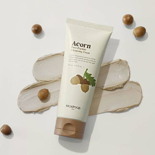 SKINFOOD - Acorn Pore Peptide Cleansing Foam - K-Beauty Vibe