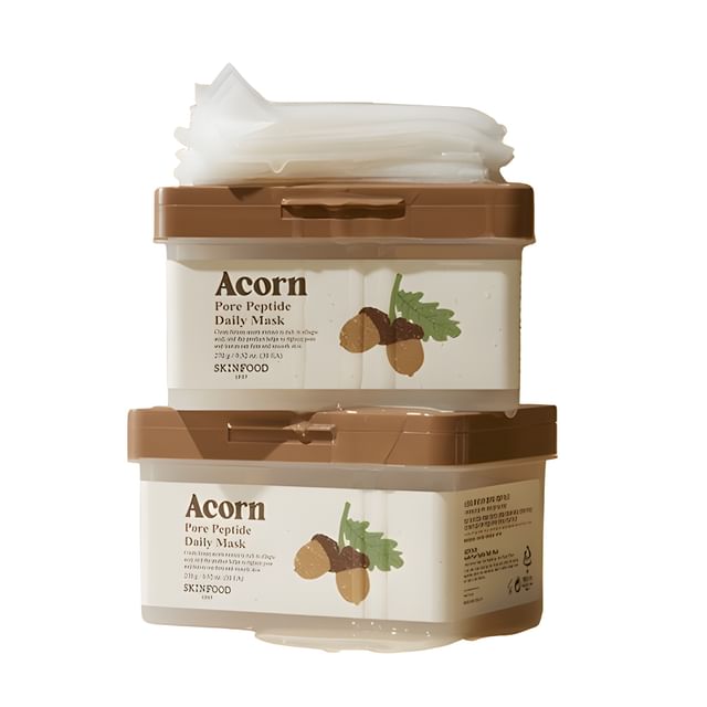 SKINFOOD - Acorn Pore Peptide Daily Mask - K-Beauty Vibe