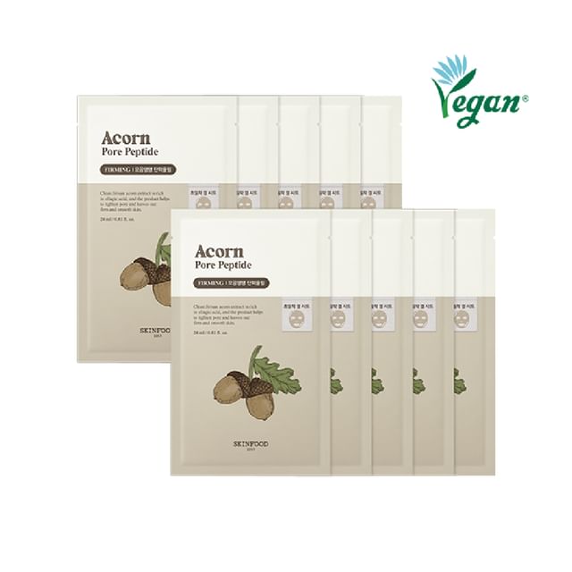 SKINFOOD - Acorn Pore Peptide Mask Set - K-Beauty Vibe