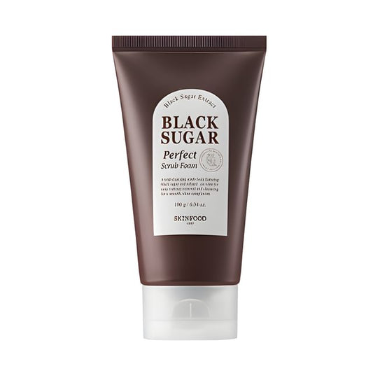 SKINFOOD - Black Sugar Perfect Scrub Foam 180g - K-Beauty Vibe