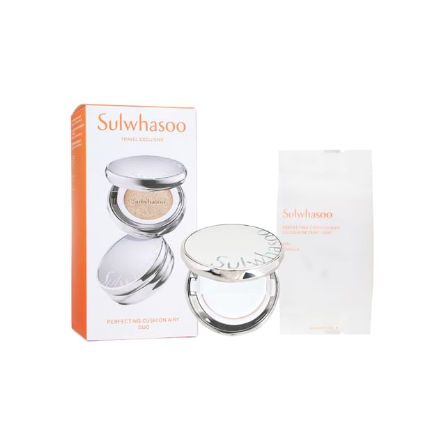 Sulwhasoo - Perfecting Cushion Airy Duo Set - 3 Colors - K-Beauty Vibe