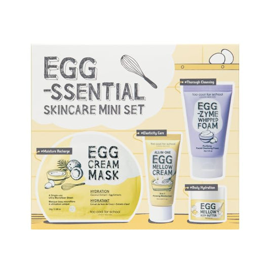 too cool for school - Egg-Ssential Skincare Mini Set - K-Beauty Vibe