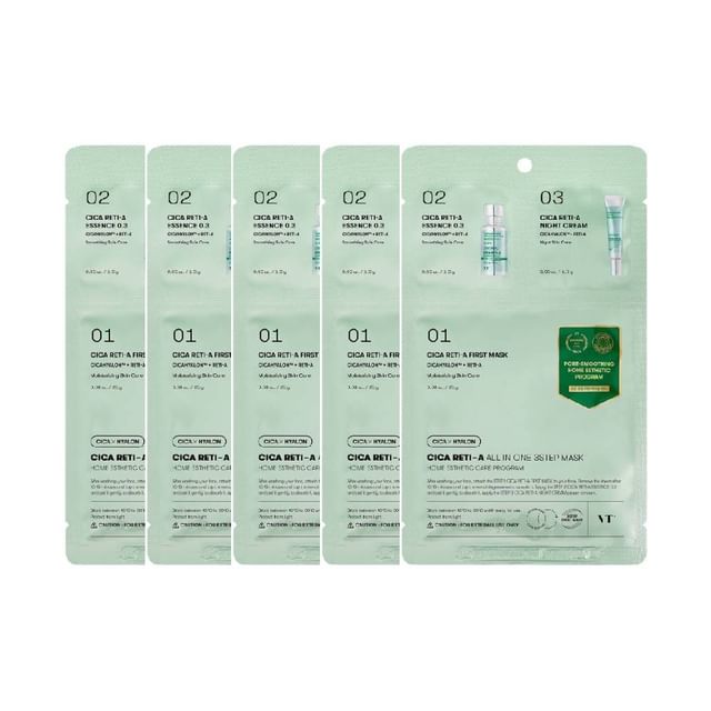 VT - Cica Reti-A All In One 3 Step Mask Bundle Set - K-Beauty Vibe