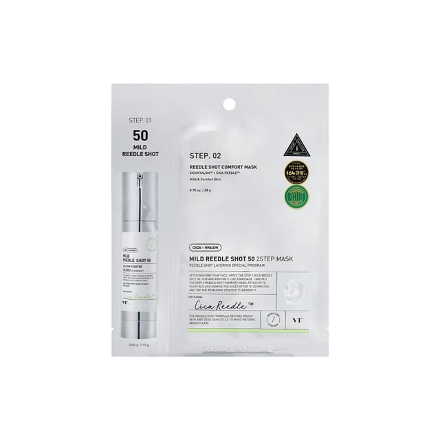 VT - Mild Reedle Shot 50 2-Step Mask - K-Beauty Vibe