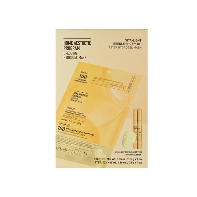 VT - Vita-Light Reedle Shot 100 2Step Hydrogel Mask Set - K-Beauty Vibe