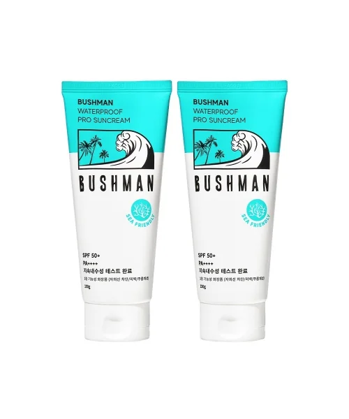 부쉬맨 워터프루프 프로 선크림 150g SPF50+ PA++++ 2개입