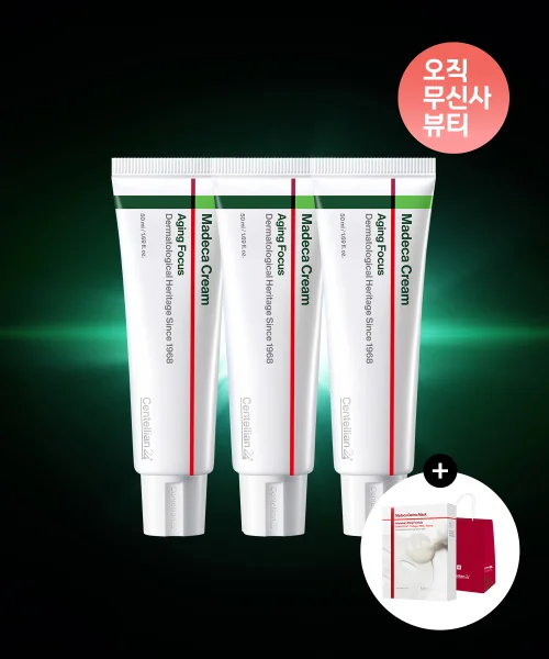 센텔리안24 마데카크림 에이징 포커스 50ml 3개 + 더마 마스크 10매 (택1)