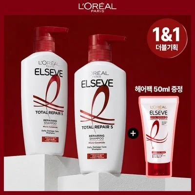 로레알 파리 토탈리페어5 딥클렌징 데미지 샴푸 400ml