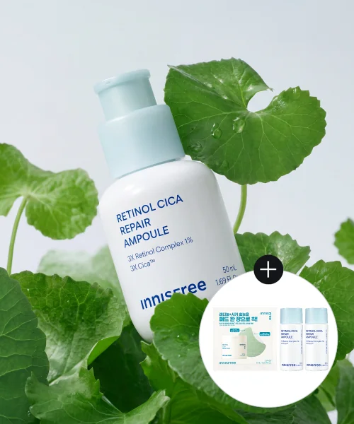 이니스프리 레티놀 시카 모공 흔적 앰플 50mL + 10mL 2개 + 시카 흔적 패드 2매