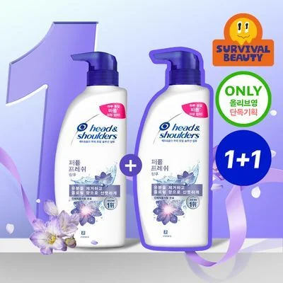 헤드앤숄더 시트러스 레몬/퍼퓸 프레쉬 샴푸 520ml 2입 기획 택1