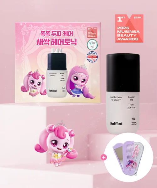 리필드 사이토카인 헤어토닉 부스터 프로 70ml + 티니핑 빗거울 증정
