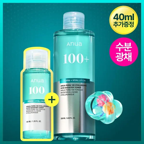 Anua PDRN 100 Hyaluronic Acid Booster Toner 250ml Set (+40ml)
