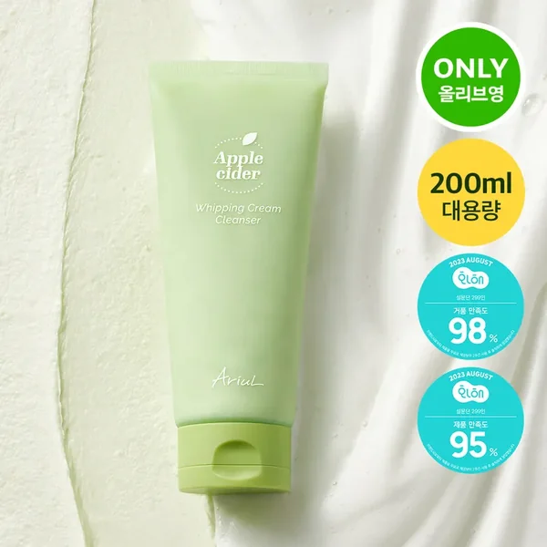 Ariul Apple Cider Whipping Cream Cleanser 200ml Large Size