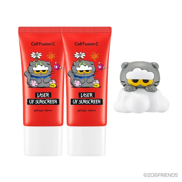 Cell Fusion C [ZO&FRIENDS EDITION] Cell Fusion C Laser UV Sunscreen Twin Pack 35ml+35ml (+Clip)