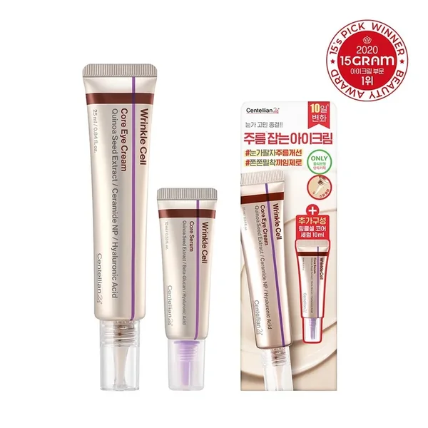 Centellian24 Wrinkle Cell Core Eye Cream 25ml Set (+Core Serum 10ml)