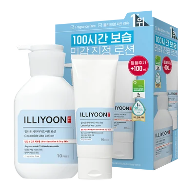 ILLIYOON Ceramide Ato Lotion 334ml + 100ml Set