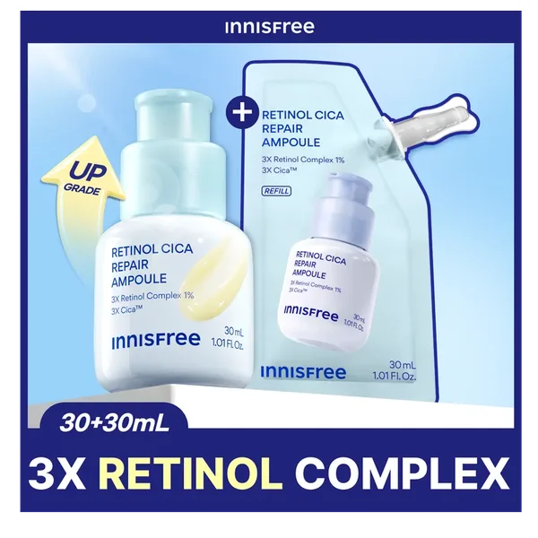 INNISFREE Retinol Cica Repair Ampoule 30ml Refill Set
