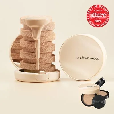 Jung Saem Mool Skin Nuder Cover Layer Cushion (SPF 50+ PA+++) Set with Refill