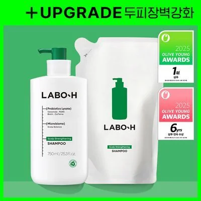 Labo-H Scalp Strengthening Shampoo Hair Loss Relief 750ml Refill Special Set (+600ml Refill)