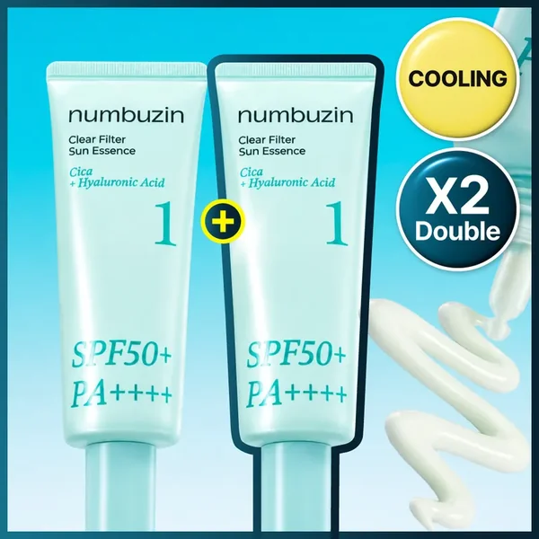 numbuzin No.1 Clear Filter Sun Essence 50ml Duo Set