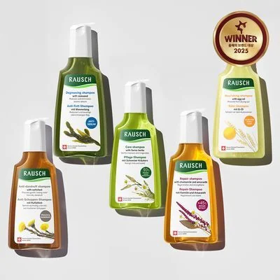 Rausch Shampoo 200ml (Choice of 5: Coltsfoot / Seaweed / Swiss Herbal / Chamomile / Egg Oil)