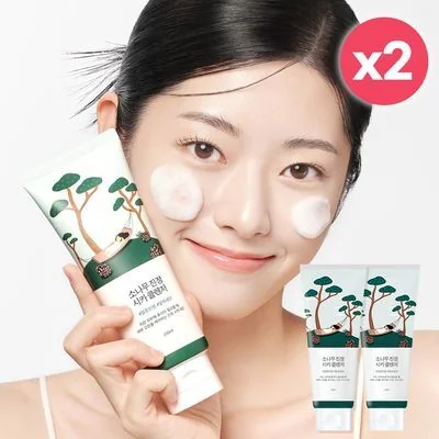 ROUND LAB Pine Tree Calming Cica Cleanser Duo