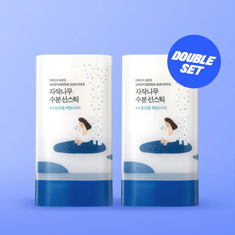 ROUND LAB Birch Juice Moisturizing Sun Stick Double Set