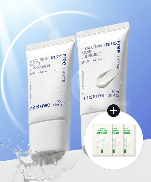 이니스프리 히알루론 수분 선크림 SPF50+ PA4+ 50mL 2개
