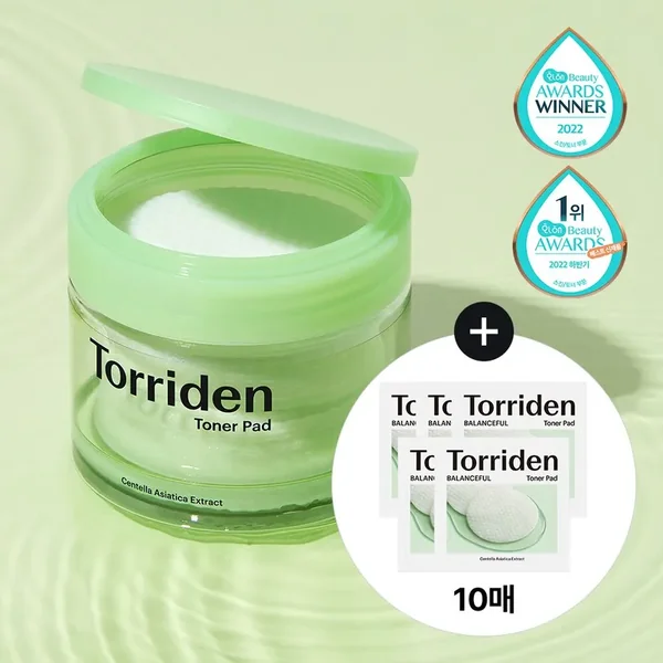 Torriden Balanceful Cica Toner Pad 60 Pads Special Set (+10 Pads)